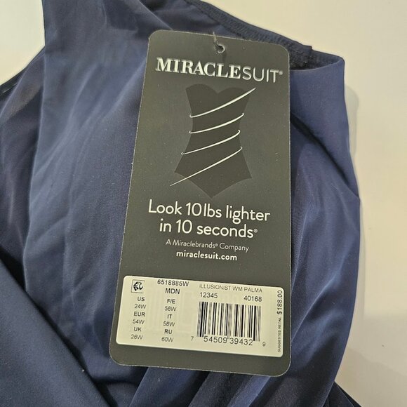 Miraclesuit Illusionists Palma One Piece Swimsuit Midnight Blue - Picture 9 of 11